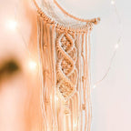 Crochet Moon Star Dream Catcher with Tassel