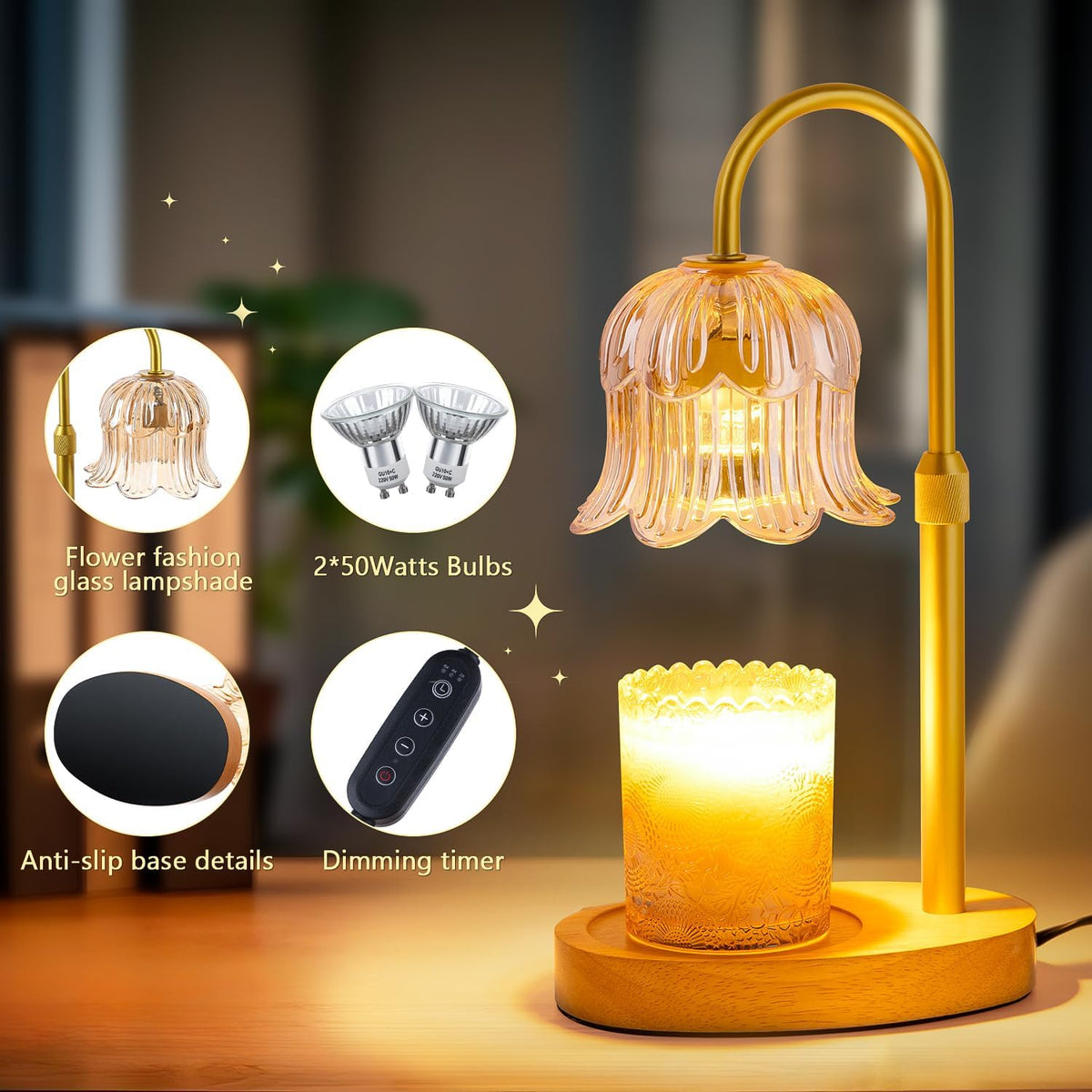 Candle Warmer Lamp Electric Timer