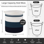 80L Laundry Baskets Hamper with Handles
