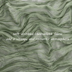 Sage Green Cheesecloth Table Runner Fall